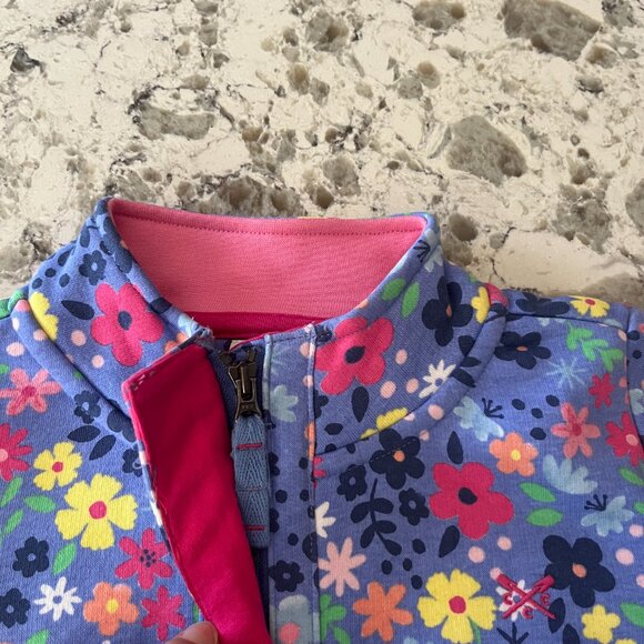 Crew Clothing Co purple floral pullover sz 5-6 - Picture 3 of 5